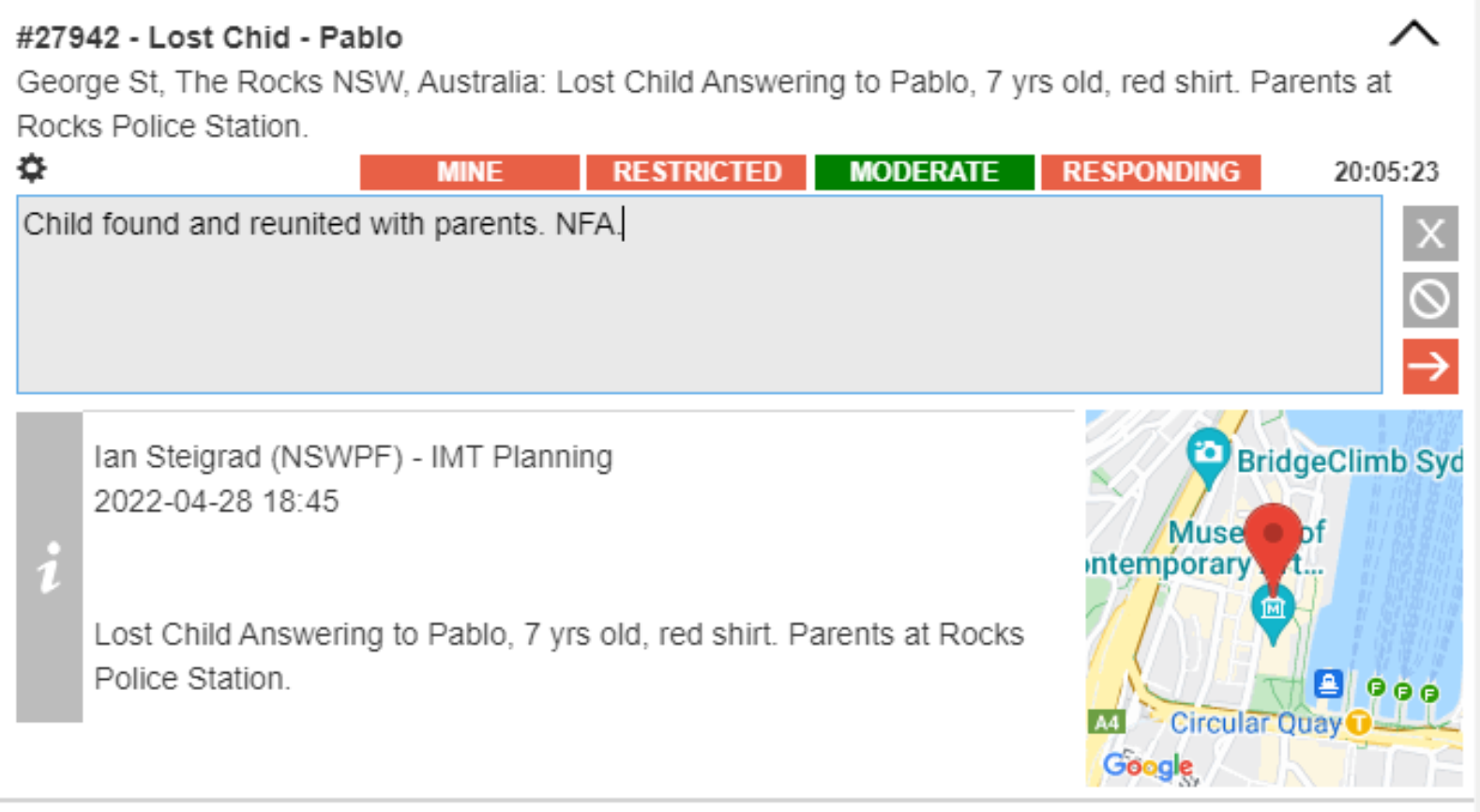 Close Actionables Screenshot